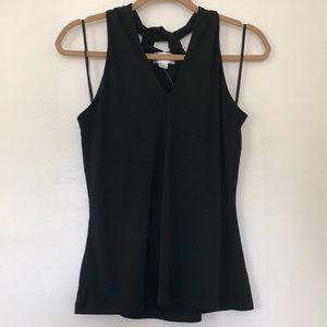 Ann Taylor Loft Black Halter Top